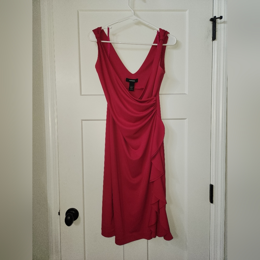 Express magenta pink midi tank dress star 5/6